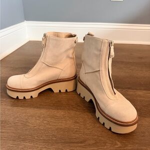 Sam Edelman Cream Ankle Booties